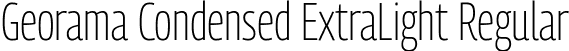 Georama Condensed ExtraLight Regular font - GeoramaCondensed-ExtraLight-2.ttf