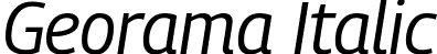 Georama Italic font - Georama-Italic-2.ttf