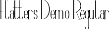 Flatters Demo Regular font - FlattersDemoRegular.ttf