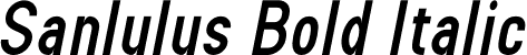 Sanlulus Bold Italic font - sanlulusbolditalic-yzam4.otf