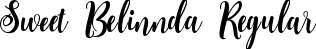 Sweet Belinnda Regular font - sweet-belinnda.otf