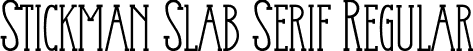 Stickman Slab Serif Regular font - stickman-slabserif.otf