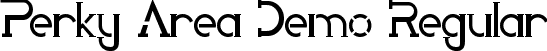 Perky Area Demo Regular font - PerkyAreaDemoRegular.ttf