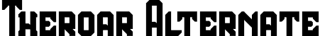 Theroar Alternate font - theroaralternate-4bgmb.otf