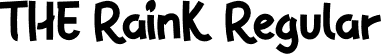 THE RainK Regular font - THERainK.otf