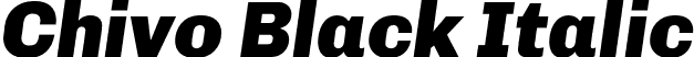 Chivo Black Italic font - Chivo-BlackItalic.otf