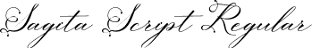 Sagita Script Regular font - Sagitha.ttf