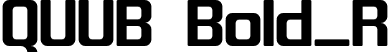 QUUB Bold_R font - QUUB-Bold_R.ttf