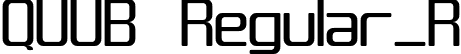 QUUB Regular_R font - QUUB-Regular_R.ttf