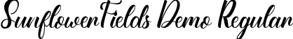 SunflowerFields Demo Regular font - SunflowerfieldsDemo-lg81q.ttf