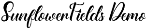 SunflowerFields Demo font - SunflowerfieldsDemo-9Y6O0.otf