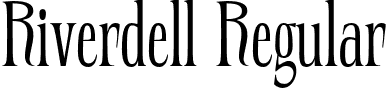 Riverdell Regular font - riverdell-condensed-serif.otf