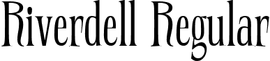 Riverdell Regular font - riverdell-condensed-serif.ttf