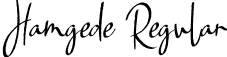 Hamgede Regular font - Hamgede.otf