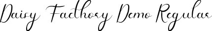 Daisy Facthory Demo Regular font - DaisyFacthoryDemoRegular.ttf