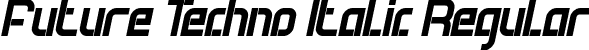 Future Techno Italic Regular font - futuretechnoitalic-x3epj.ttf