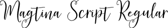 Magtina Script Regular font - MagtinaScript-L3Jd4.ttf