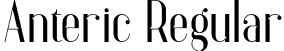 Anteric Regular font - Anteric_PersonalUse.otf