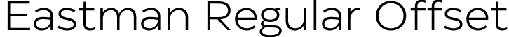 Eastman Regular Offset font - zetafonts-eastman-regular-offset.ttf