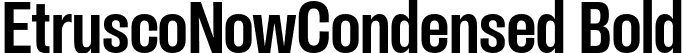 EtruscoNowCondensed Bold font - Italiantype - EtruscoNowCondensed Bold.otf