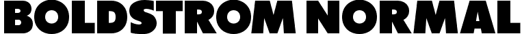 Boldstrom Normal font - Boldstrom-z87Ml.ttf