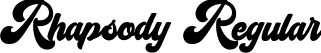 Rhapsody Regular font - Rhapsody.otf