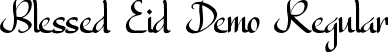 Blessed Eid Demo Regular font - BlessedEidDemoRegular.ttf