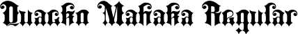 Quacko Mahaka Regular font - Quacko Mahaka.otf