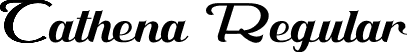 Cathena Regular font - Cathena-vmKE7.otf