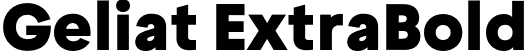 Geliat ExtraBold font - GeliatExtrabold-ywGYd.otf