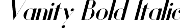 Vanity Bold Italic font - Vanity-BoldItalic.ttf