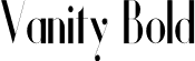 Vanity Bold font - Vanity-BoldNarrow.otf