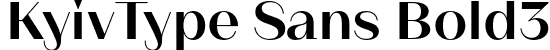 KyivType Sans Bold3 font - Dmitry Rastvortsev - KyivType Sans Bold3.otf