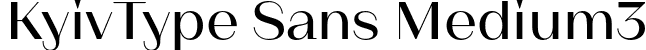 KyivType Sans Medium3 font - Dmitry Rastvortsev - KyivType Sans Medium3.otf