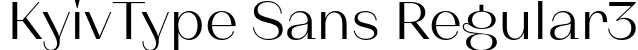 KyivType Sans Regular3 font - Dmitry Rastvortsev - KyivType Sans Regular3.otf