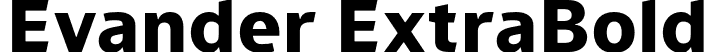 Evander ExtraBold font - Punchform - Evander ExtraBold.otf