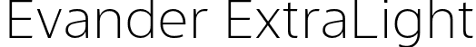 Evander ExtraLight font - Punchform - Evander ExtraLight.otf