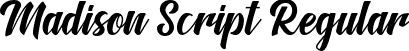 Madison Script Regular font - Madison Script.otf