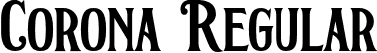 Corona Regular font - Corona-Regular.otf