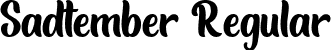 Sadtember Regular font - Sadtember.otf