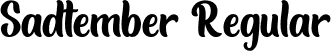 Sadtember Regular font - Sadtember.ttf