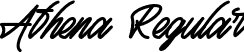 Athena Regular font - Athena-Regular.otf
