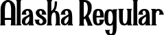Alaska Regular font - Alaska-Regular.otf