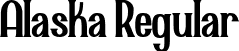 Alaska Regular font - Alaska-Regular.ttf