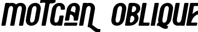 Motgan Oblique font - Motgan Oblique Personal Use Only.ttf