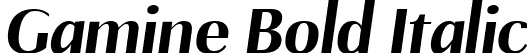 Gamine Bold Italic font - Gamine Italic.ttf