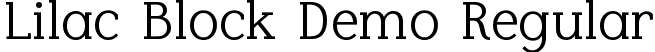 Lilac Block Demo Regular font - LilacBlockDemo-mLl9P.ttf