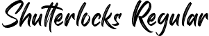 Shutterlocks Regular font - Shutterlocks.ttf