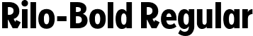 Rilo-Bold Regular font - Rilo-Bold.ttf