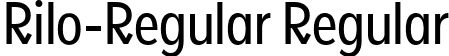 Rilo-Regular Regular font - Rilo-Regular.ttf